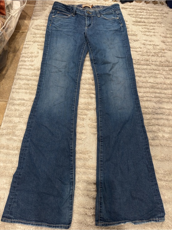 PAIGE Denim - PAIGE Blue Flare Jeans in Washed Indigo